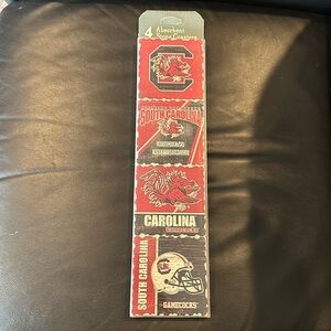 South Carolina Fighting Gamecocks set of 4 absorbent drink coasters new